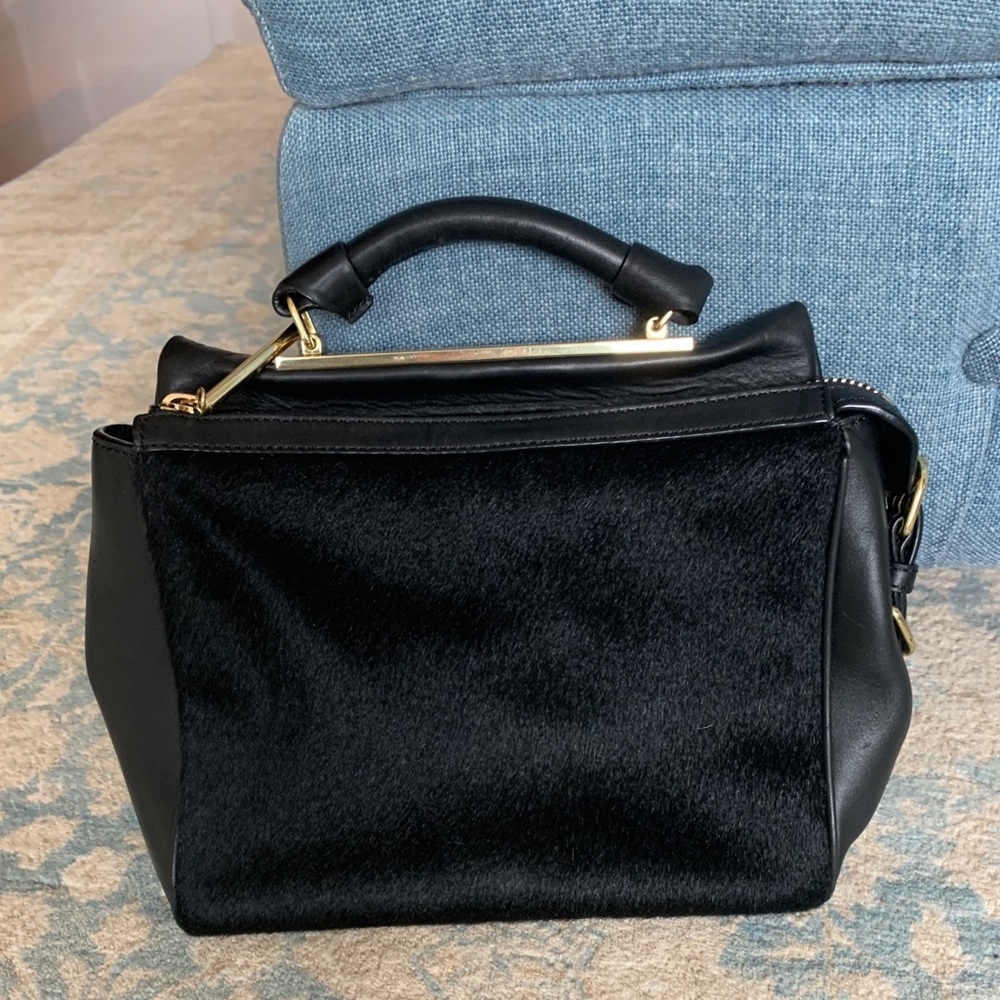 Phillip Lim Black Calf Hair Purse